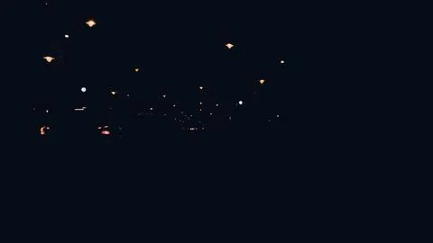 Lights at night Stock Photos