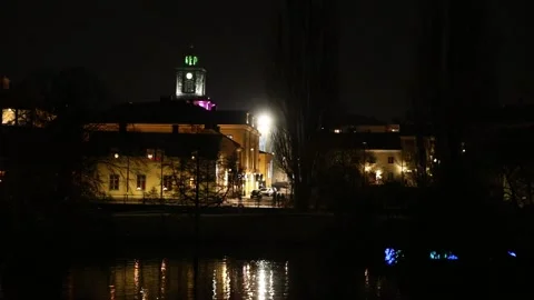 Lights Norrköping Stock Footage 147713743