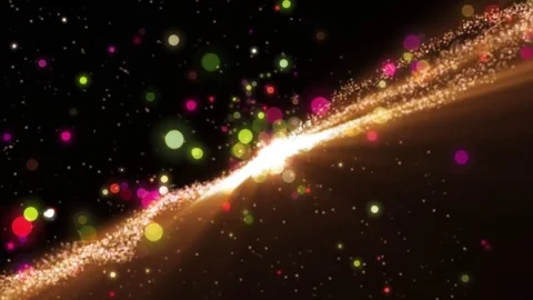 Lights orange bokeh background. Elegant gold abstract. Disco background with  Vídeo Stock 82446383