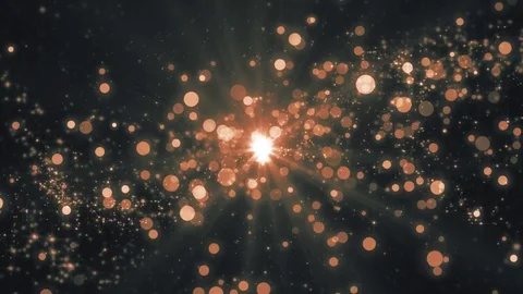 Lights orange bokeh background. Elegant gold abstract. Disco background with  動画素材 82477767