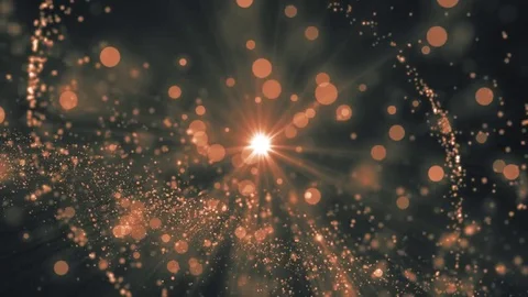 Lights orange bokeh background. Elegant gold abstract. Disco background with  Видео 82492918