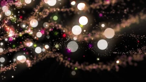 Lights orange bokeh background. Elegant gold abstract. Disco background with  Video stock 82502002