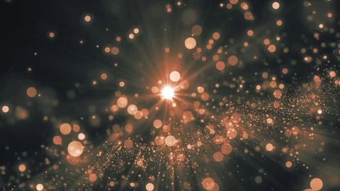 Lights orange bokeh background. Elegant gold abstract. Disco background with  Video stock 82503085