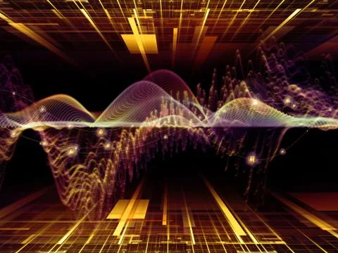 Lights of Oscillation 스톡 일러스트