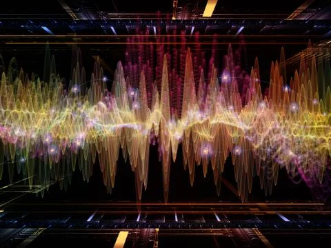 Lights of Oscillation 스톡 일러스트