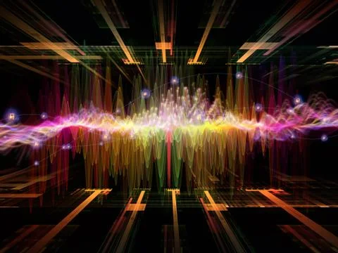 Lights of Oscillation Stock Illustration