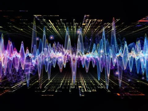 Lights of Oscillation Stock Illustration