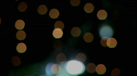 Lights out of focus Stock Footage 418388