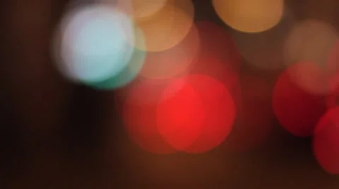Lights out of focus Stock Footage 5273218