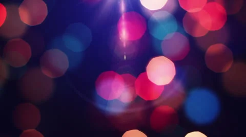 Lights Out of Focus. Holiday background Stock Footage 24638868
