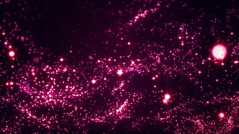 Lights pink bokeh background. Elegant gold abstract. Disco background with ci Vídeo Stock 82450961