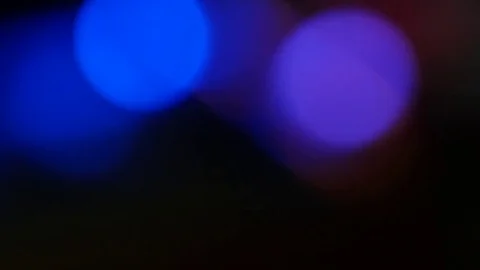 Lights of police car in night time Stock Footage