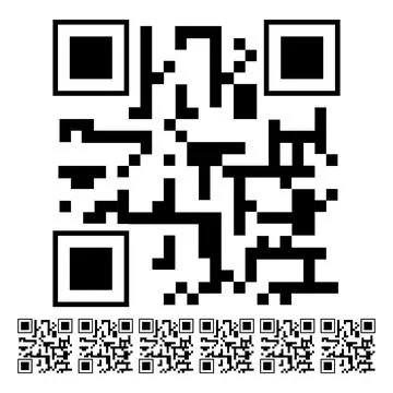 Lights qr code label cartoon vector graphic Stock Illustration