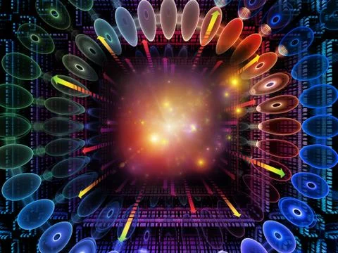 Lights of Quantum Space Stockillustratie