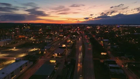 Lights Radiate - Syracuse, NY Stock Footage 336556465