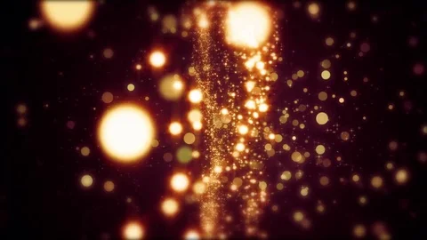 Lights red bokeh background. Elegant gold abstract. Disco background with cir Video stock 82439418
