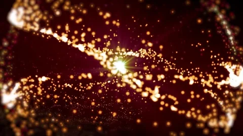 Lights red bokeh background. Elegant gold abstract. Disco background with cir Stock-Footage 82447937