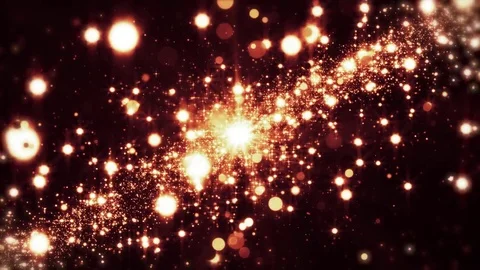 Lights red bokeh background. Elegant gold abstract. Disco background with cir Video stock 82449990