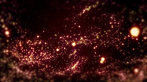 Lights red bokeh background. Elegant gold abstract. Disco background with cir 動画素材 82450764