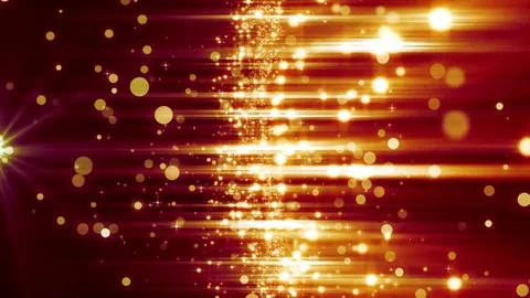 Lights red bokeh background. Elegant gold abstract. Disco background with cir Video stock 82472369