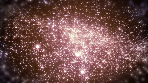 Lights red bokeh background. Elegant gold abstract. Disco background with cir Видео 82475873