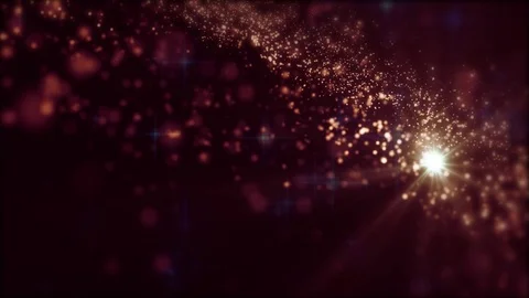 Lights red bokeh background. Elegant gold abstract. Disco background with cir Video stock 82691715