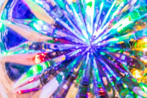 Lights reflected in the crystal background. Stock Photos