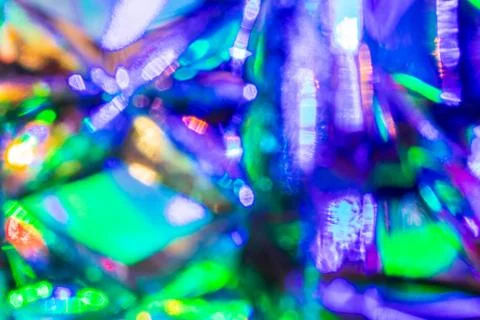 Lights reflected in the crystal background. Stock Photos