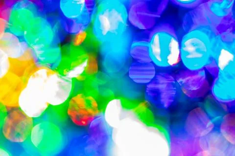 Lights reflected in the crystal background. Stock Photos