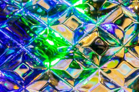 Lights reflected in the crystal background. Stock Photos