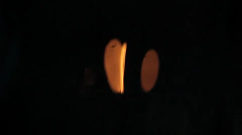Lights reflected in water at night Stock Footage 34088297