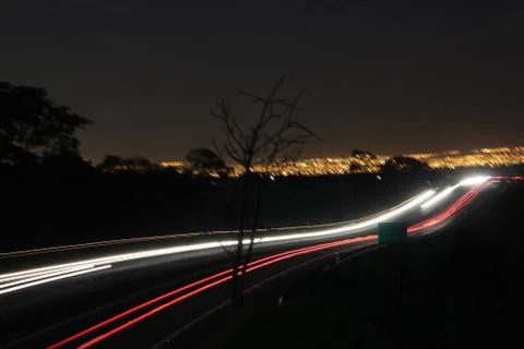 Lights on the Road Stock Photos