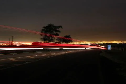 Lights on the Road Foto stock