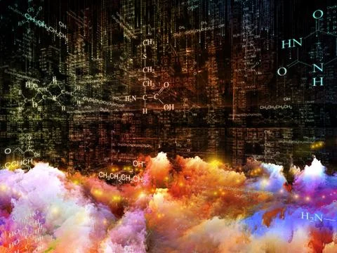 Lights of Science Stock Illustration