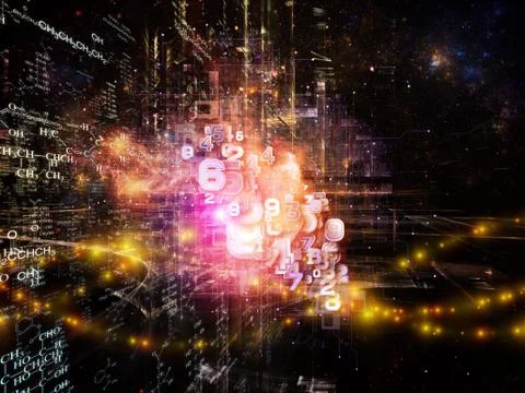 Lights of Science Stock Illustration