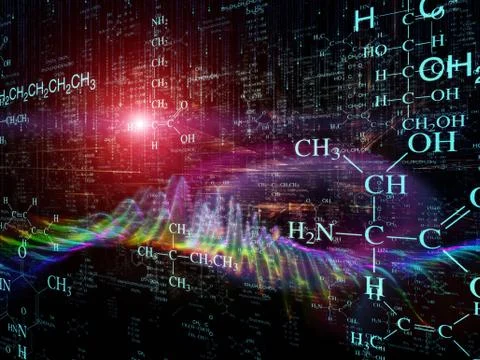 Lights of Science Stock Illustration