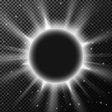 Lights shining rounded background, Vector Illustration Stock Illustration