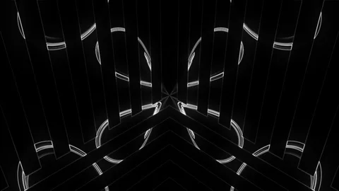 Lights show abstraction with glowing effect, 3d render computer generated Stock Footage 109249710