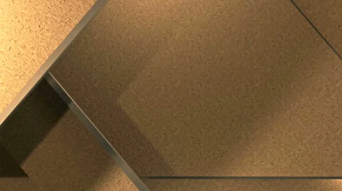 Lights show on a brown shelf rack Stock Footage 49681720