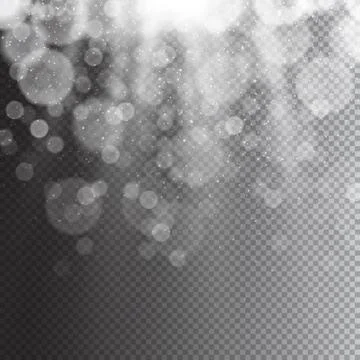 Lights from up side on transparent Ilustração Stock