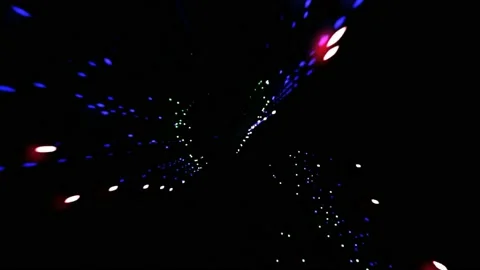 Lights in the Sky Blue 4K Video stock 186111596