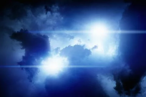 Lights in sky Fotos Stock