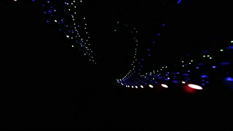 Lights in the Sky Red 4K Video stock 186111611