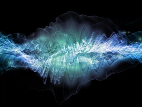 Lights of Sound Wave 스톡 일러스트
