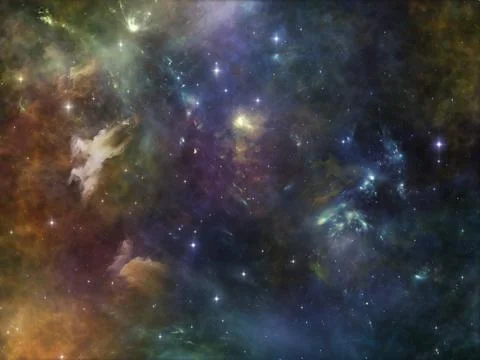 Lights of Space Stock Illustration