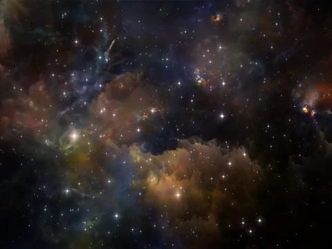 Lights of Space Stock Illustration