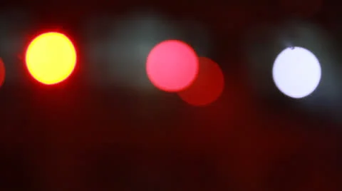 Lights spots out of focus Video stock 25257629