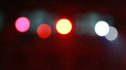 Lights spots out of focus Video stock 25258096