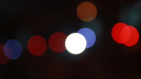 Lights spots out of focus Video stock 25258290