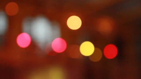 Lights spots out of focus Video stock 25258691